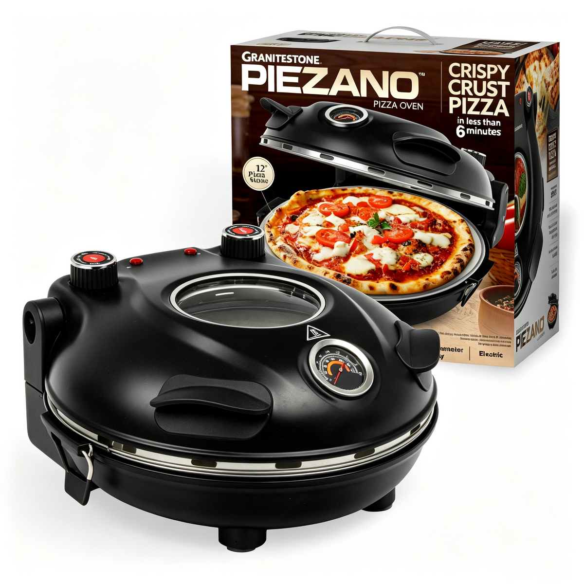 Piezano Countertop Stone-Baked Pizza Oven🍕